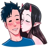 Demons emojis WhatsApp Sticker #17