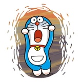Doraemon Emoji Fun WhatsApp Sticker #29