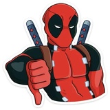 Deadpool Emojis WhatsApp Sticker #14