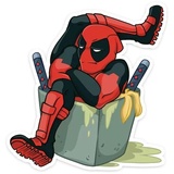 Deadpool Emojis WhatsApp Sticker #24