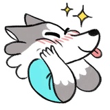 Frank the Wolf WhatsApp Sticker pack