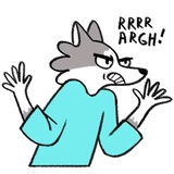 Frank the Wolf WhatsApp Sticker #13