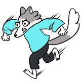 Frank the Wolf WhatsApp Sticker #21