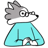 Frank the Wolf WhatsApp Sticker #25