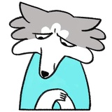 Frank the Wolf WhatsApp Sticker #9