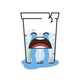 Funny Glass WhatsApp Sticker #5