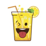 Funny Glass WhatsApp Sticker #6