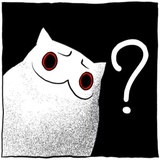 Gloomy Cat WhatsApp Sticker #11