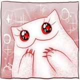 Gloomy Cat WhatsApp Sticker #14