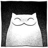 Gloomy Cat WhatsApp Sticker #21