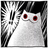 Gloomy Cat WhatsApp Sticker #23