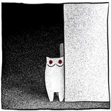 Gloomy Cat WhatsApp Sticker #27