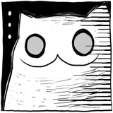 Gloomy Cat WhatsApp Sticker #9