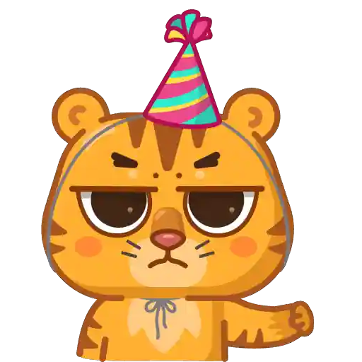 Grumpy tiger