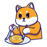 Grumpy Shiba WhatsApp Sticker #14