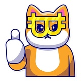 Grumpy Shiba WhatsApp Sticker #3