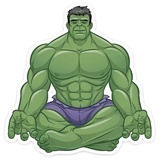 Hulk Strength WhatsApp Sticker #10