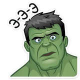 Hulk Strength WhatsApp Sticker #14