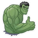 Hulk Strength WhatsApp Sticker #17