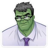 Hulk Strength WhatsApp Sticker #19