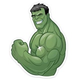 Hulk Strength WhatsApp Sticker #2