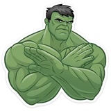 Hulk Strength WhatsApp Sticker #25