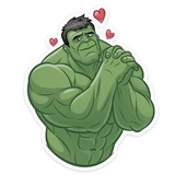Hulk Strength WhatsApp Sticker #3