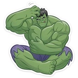 Hulk Strength WhatsApp Sticker #4