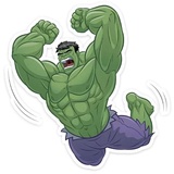 Hulk Strength WhatsApp Sticker #6