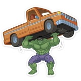 Hulk Strength WhatsApp Sticker #7