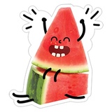 Watermelon WhatsApp Sticker #13