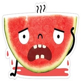 Watermelon WhatsApp Sticker #14