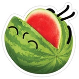 Watermelon WhatsApp Sticker #17