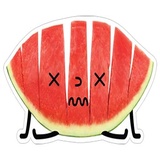 Watermelon WhatsApp Sticker #22