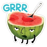 Watermelon WhatsApp Sticker #25