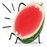 Watermelon WhatsApp Sticker #28