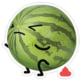 Watermelon WhatsApp Sticker #7
