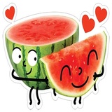 Watermelon WhatsApp Sticker #8