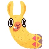 Hipster Llama WhatsApp Sticker #3