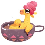 Hipster Llama WhatsApp Sticker #5