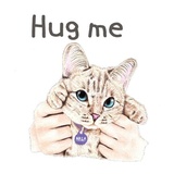 Hug me pls - Iam your cat WhatsApp Sticker #16
