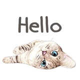 Hug me pls - Iam your cat WhatsApp Sticker #2