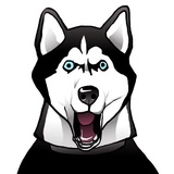 Husky Memes WhatsApp Sticker #29