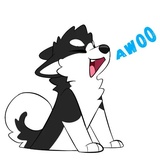 Husky Funny WhatsApp Sticker pack