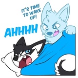 Husky Funny WhatsApp Sticker #15