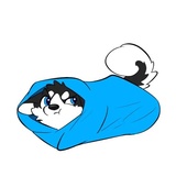 Husky Funny WhatsApp Sticker #2