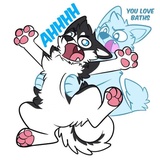 Husky Funny WhatsApp Sticker #20