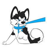 Husky Funny WhatsApp Sticker #8