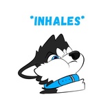 Husky Funny WhatsApp Sticker #9