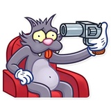 The Itchy & Scratchy WhatsApp Sticker #10